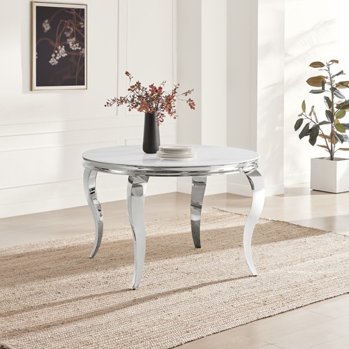 Skye round white marble - skye,