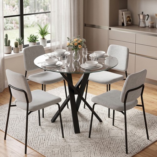 Round dining table - round,