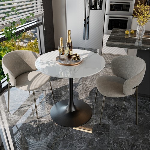 Heavy round tulip dining - heavy, table