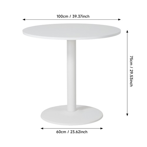 Round square pedal base - base, dining
