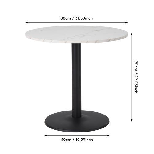 72cm round square dining table - 72cm,