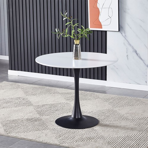 Round tulip table white - white, circle