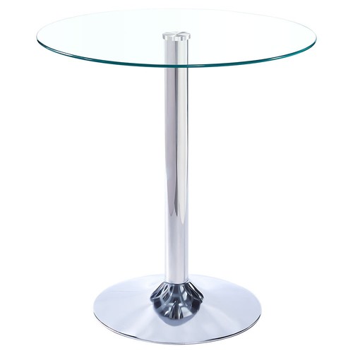 73cm round glass dining - 73cm,