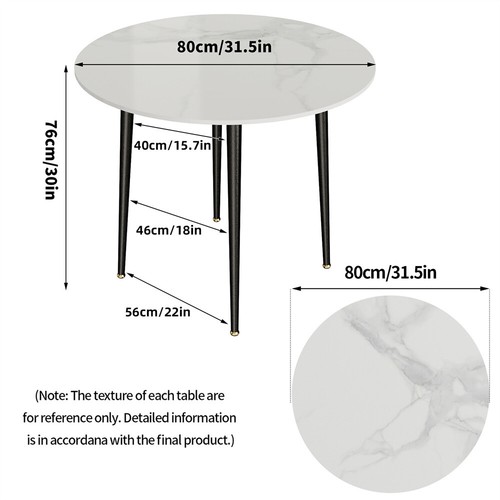 Large round marble dining - round,