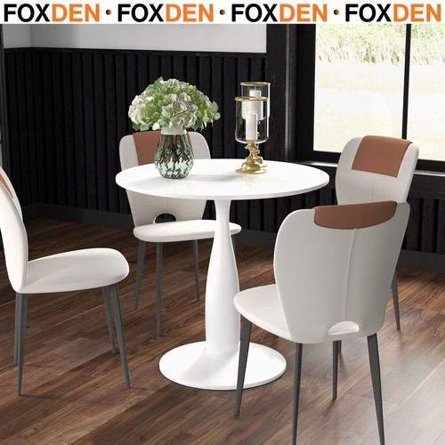 Dining table round - round, white