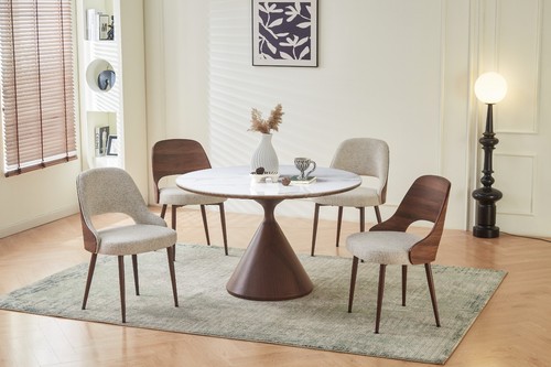 Corteo table walnut white - corteo, &