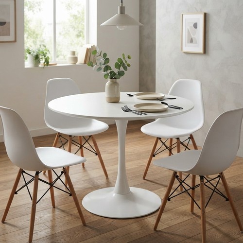 Space saving white - space-saving, round