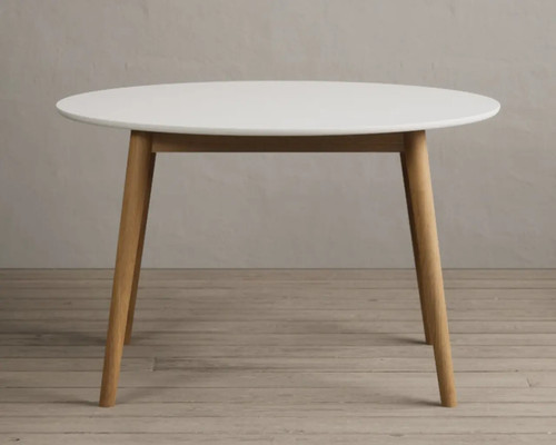 120cm round solid - oak, and