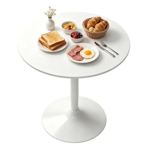 Homcom round dining table - round,