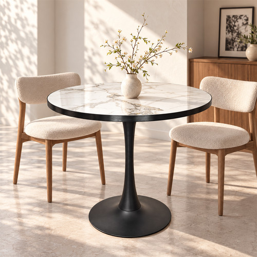 Round bistro dining table - bistro,
