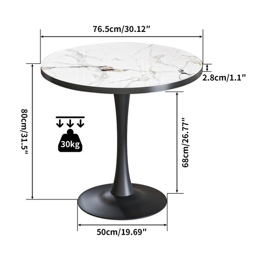 Round kitchen dining table - round,