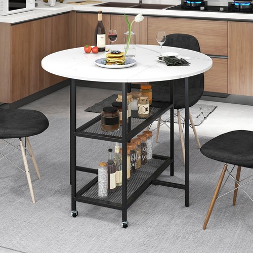 100cm white round kitchen - white,
