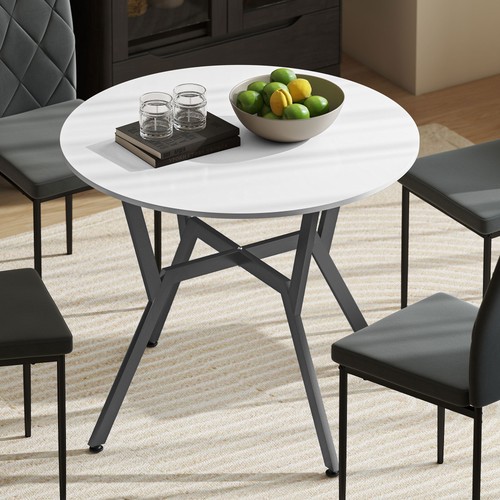 Dining table with round - with,