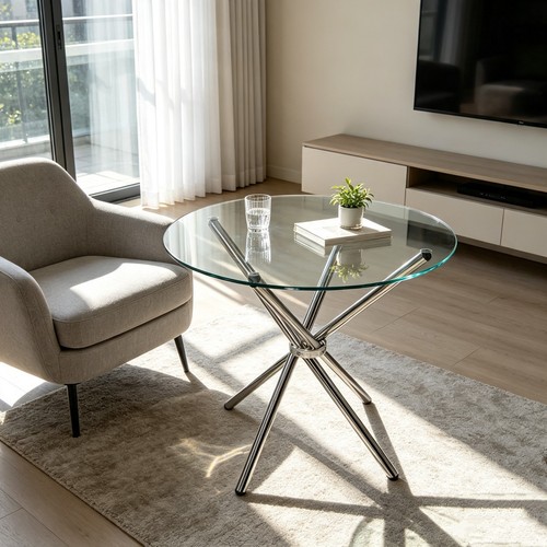 90cm round dining table - 90cm,