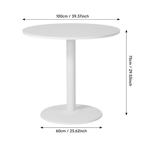 Wooden round dining table - round,
