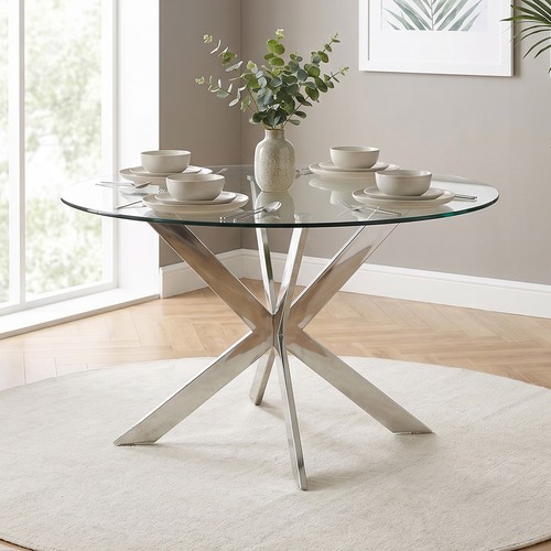 Round dining table with - dining,