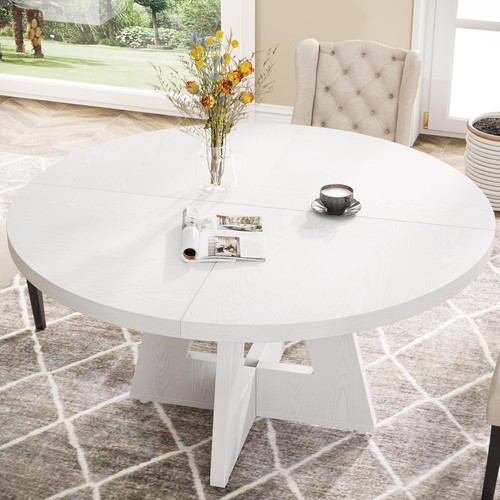 Round dining table white - round,
